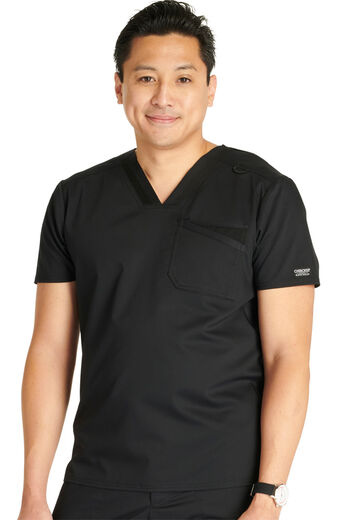 Men's Mesh Trim Scrub Top Men's Mesh Trim Scrub Top