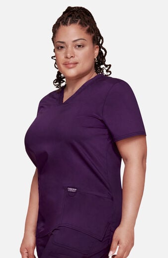 Women's 3-Pocket V-Neck Stretch Scrub Top Women's 3-Pocket V-Neck Stretch Scrub Top