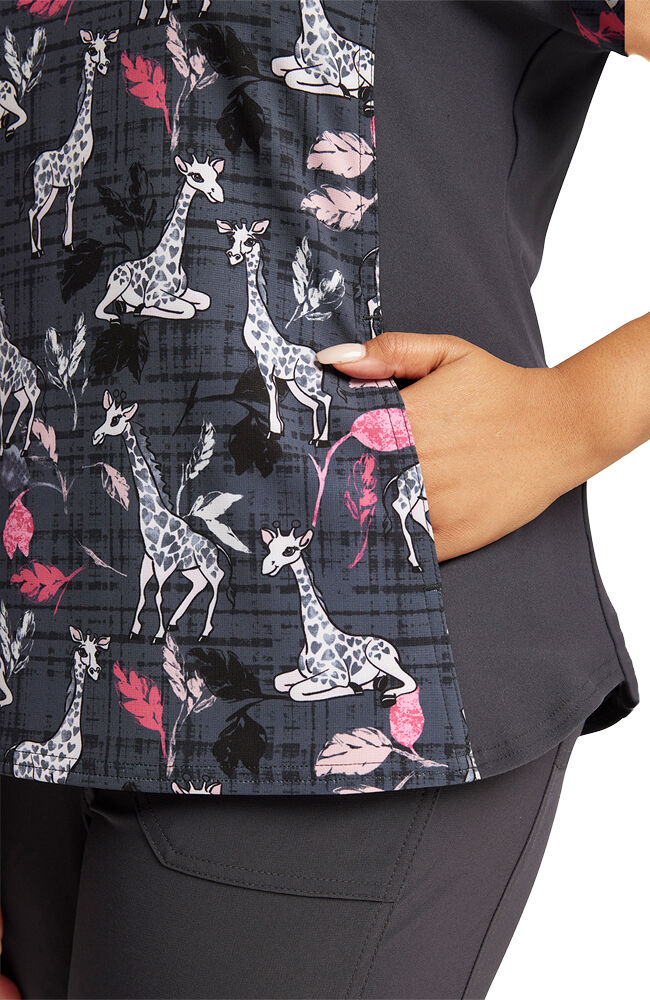 Clearance iflex by Cherokee Women s Giraffe Ter My Love Print
