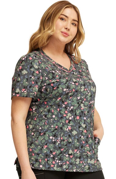 Clearance Women's What The Speck? Print Scrub Top, , large