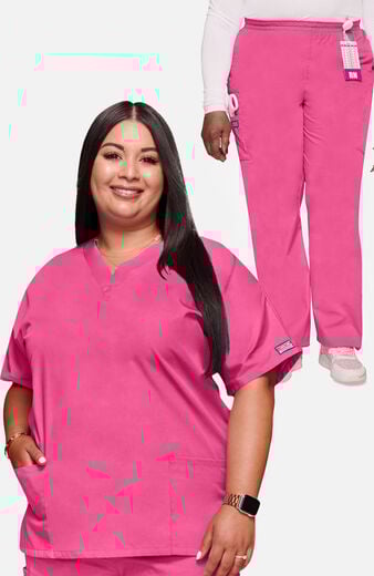 Women's Scrub Set: 3-Pocket Dolman Top & Elastic Waist Utility Pant Women's Scrub Set: 3-Pocket Dolman Top & Elastic Waist Utility Pant