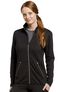 Women's Sporty Zip Front Solid Scrub Jacket, , large
