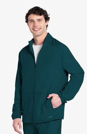 Men's 2-Pocket Zip-Front Warm Up Scrub Jacket Men's 2-Pocket Zip-Front Warm Up Scrub Jacket