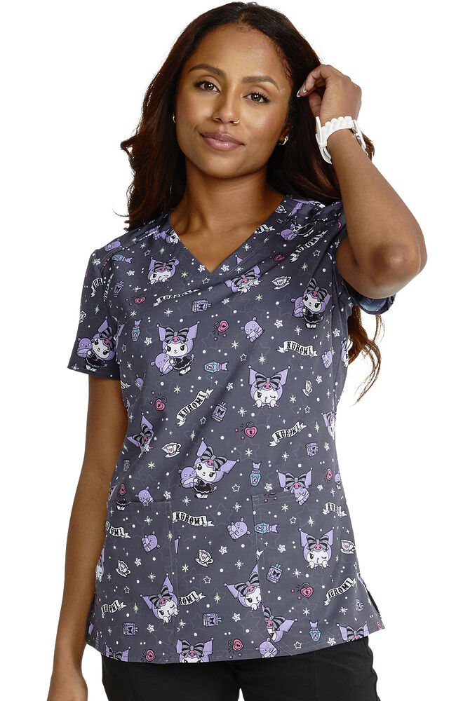 Veterinary print hotsell scrub tops