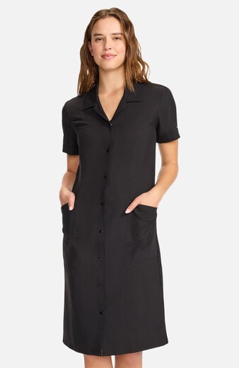 Women's 2-Pocket Snap Front Scrub Dress Women's 2-Pocket Snap Front Scrub Dress