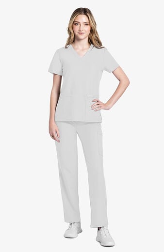 Women's Rounded V-Neck Scrub Top Women's Rounded V-Neck Scrub Top