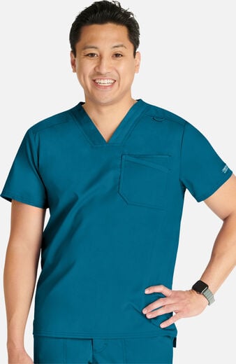 Men's Mesh Trim Scrub Top Men's Mesh Trim Scrub Top