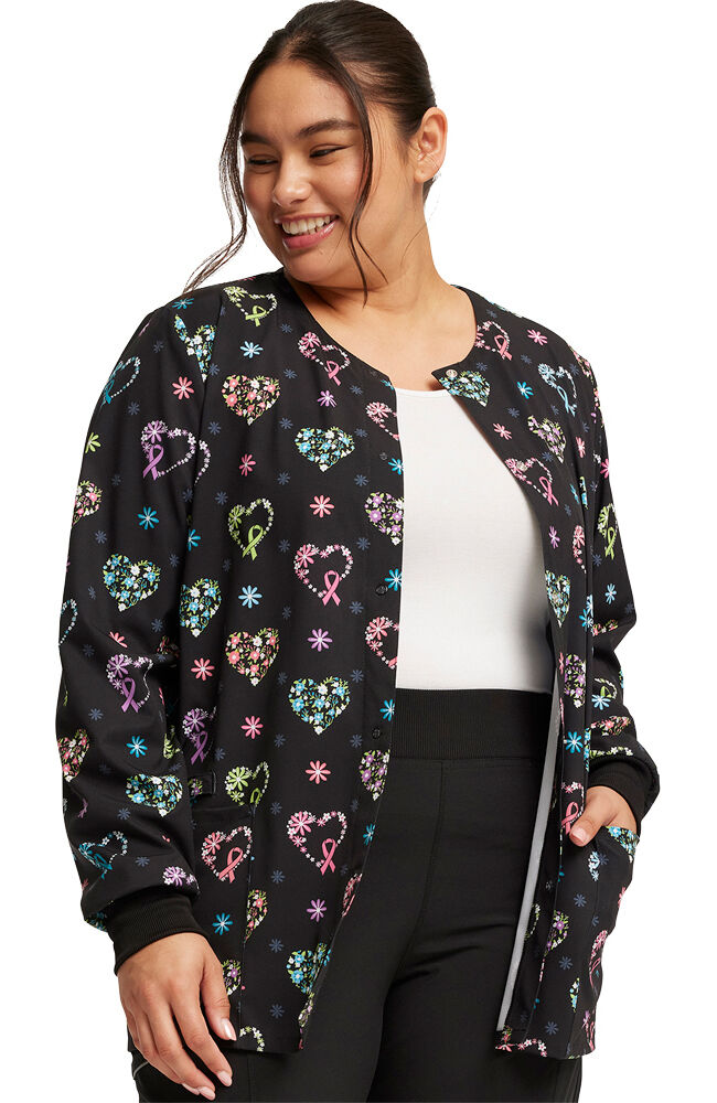 Clearance Fashion Prints by Cherokee Women s Snap Front Care Flor