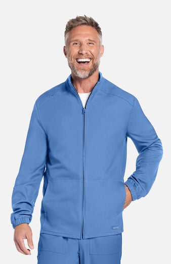 Men's 2-Pocket Zip-Front Warm Up Scrub Jacket Men's 2-Pocket Zip-Front Warm Up Scrub Jacket