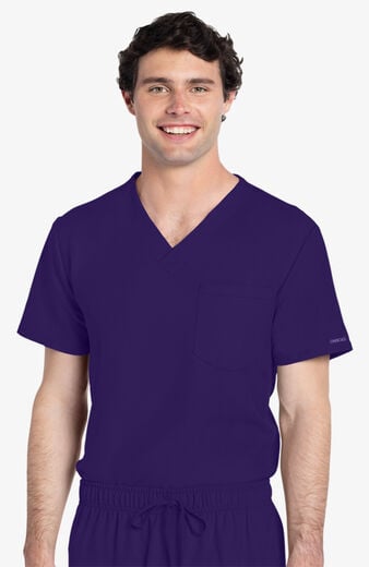 Unisex Tuck-In 1-Pocket V-Neck Scrub Top Unisex Tuck-In 1-Pocket V-Neck Scrub Top