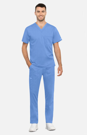 Unisex Scrub Set: V-Neck Top & Drawstring Cargo Pant Unisex Scrub Set: V-Neck Top & Drawstring Cargo Pant
