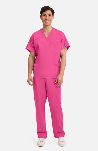Unisex V-Neck 1 Pocket Scrub Top Unisex V-Neck 1 Pocket Scrub Top