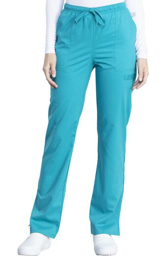 Women's Mid Rise Scrub Pant, Mid Rise Straight Leg Drawstring Pant