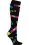 Women's Extra Wide Print Support Sock, , large