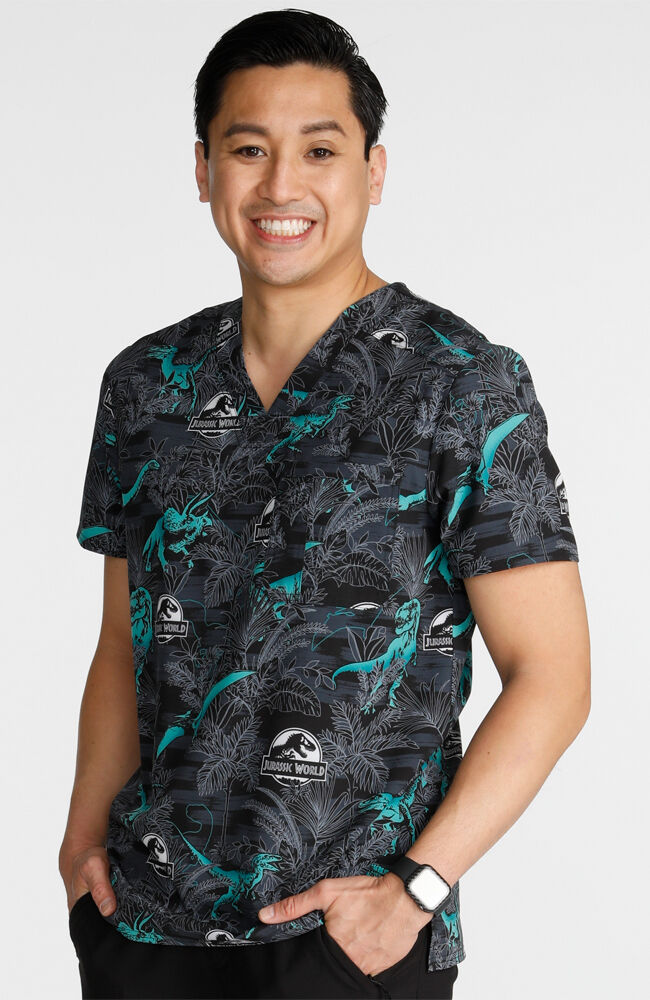 Mens halloween scrub tops best sale