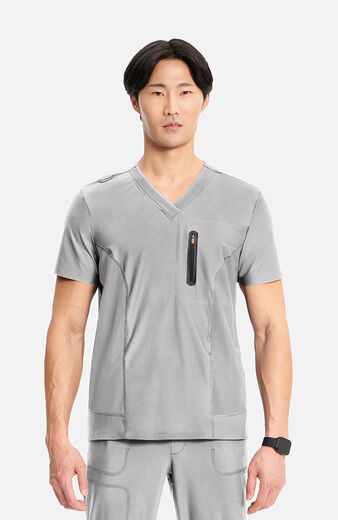 Men's Knit V-Neck Scrub Top Men's Knit V-Neck Scrub Top