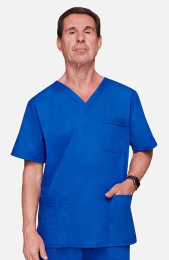 Unisex 4-Pocket V-Neck Scrub Top Unisex 4-Pocket V-Neck Scrub Top