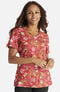 Women's Ruv Is In The Air Print Scrub Top, , large