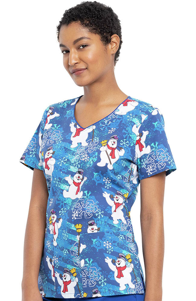 Clearance Tooniforms by Cherokee Women s Snowflake Frosty Print