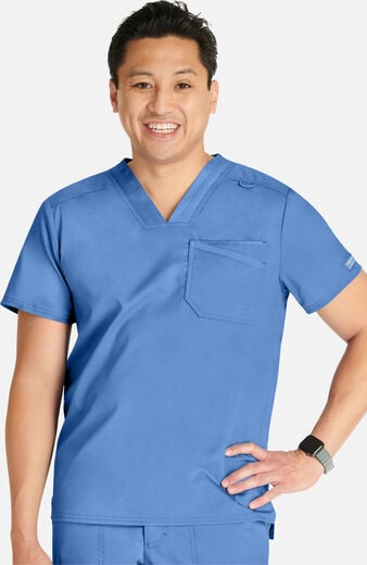 Men's Mesh Trim Scrub Top Men's Mesh Trim Scrub Top