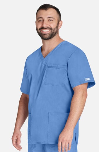 Unisex V-Neck Solid Scrub Top Unisex V-Neck Solid Scrub Top
