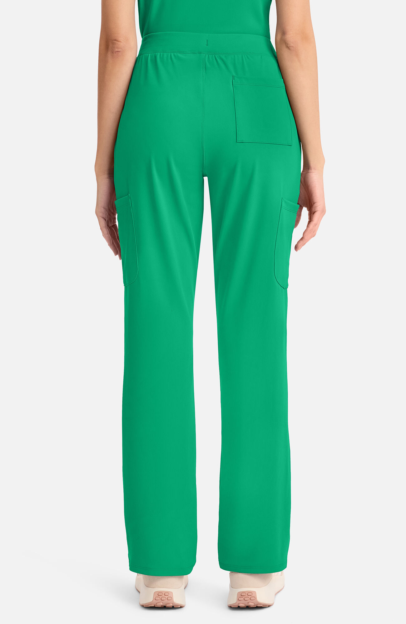 Women's 5-Pocket Straight Leg Scrub Pant, GAP Green Apple | blue, large