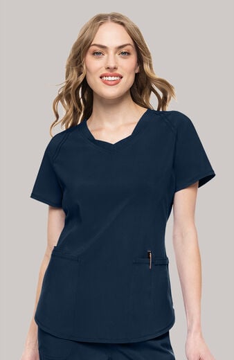 Women's Layered V-Neck Scrub Top Women's Layered V-Neck Scrub Top