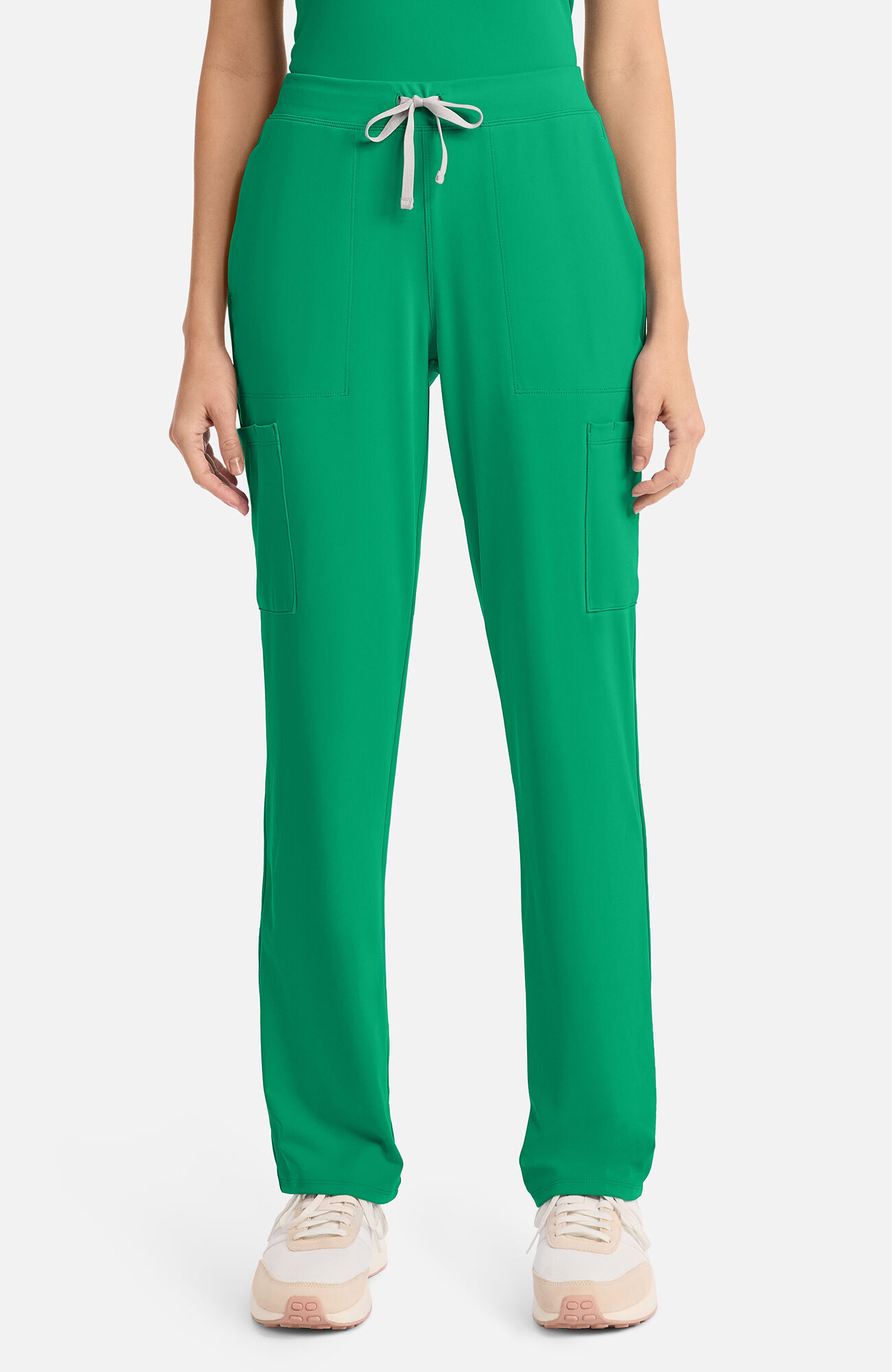 Women's 5-Pocket Straight Leg Scrub Pant, GAP Green Apple | blue, large