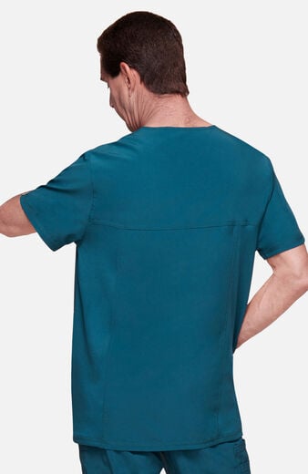 Men's Scrub Set: Stretch V-Neck Top & Zip Fly 6-Pocket Cargo Pant Men's Scrub Set: Stretch V-Neck Top & Zip Fly 6-Pocket Cargo Pant
