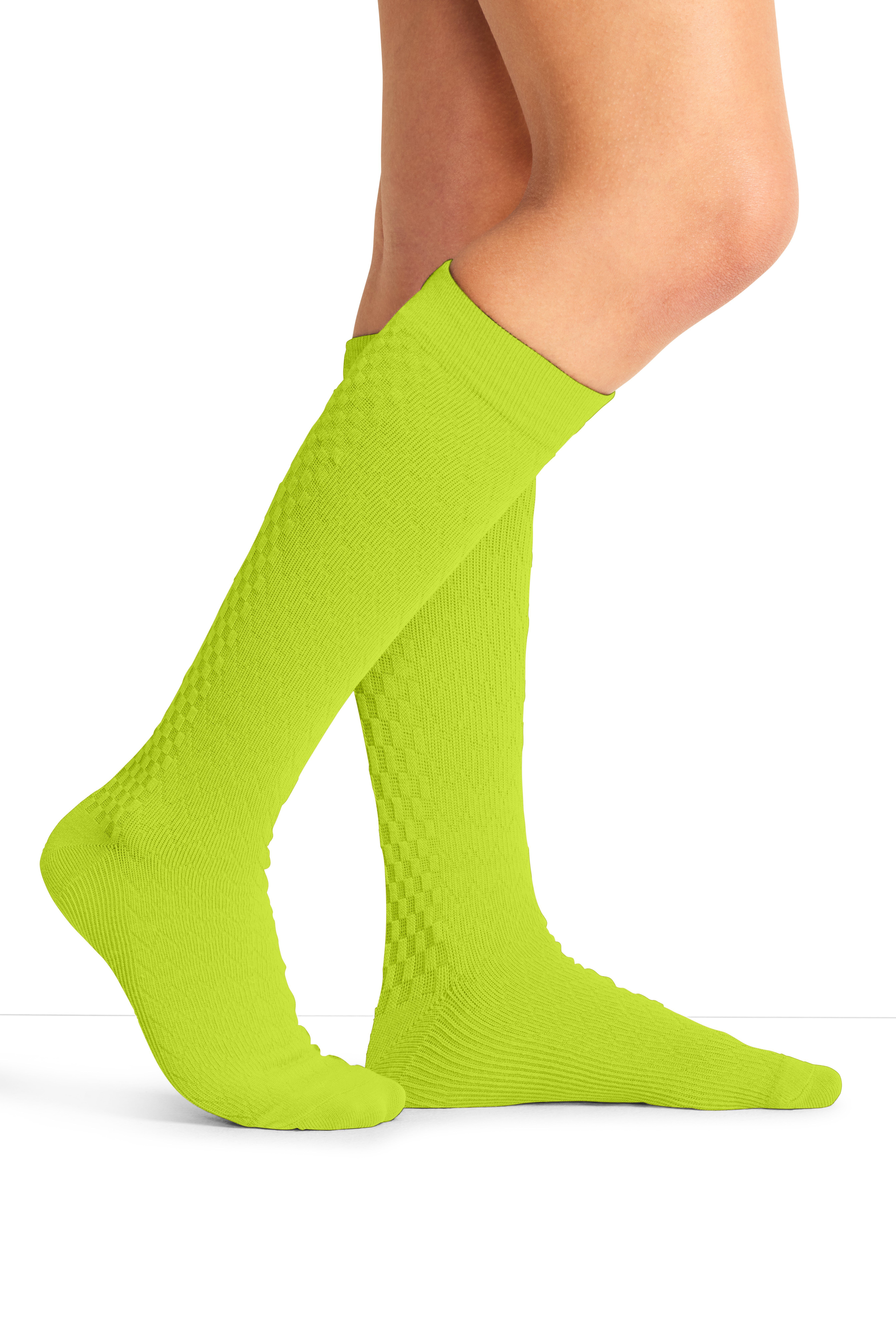 Women's 8-12 mmHg Compression True Support Socks, LMT Lime Time | green, large