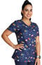 Clearance Women's Sweet Tooth Print Scrub Top, , large