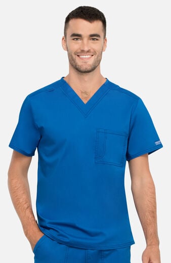 Unisex Tuck-In V-Neck Scrub Top  Unisex Tuck-In V-Neck Scrub Top
