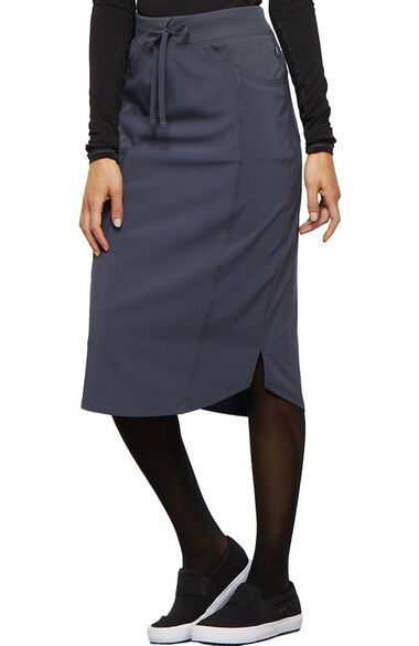 Clearance Women's 30" Drawstring Scrub Skirt, , large