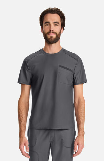 Men's Knit Tuck-In Crew Neck Scrub Top Men's Knit Tuck-In Crew Neck Scrub Top