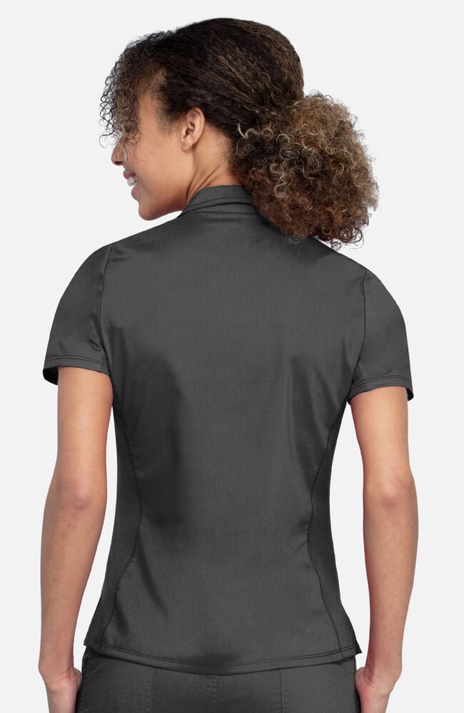 Revolution by Cherokee Workwear Women s Snap Front Polo Top