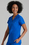 Women's Racer Solid Scrub Top, , large