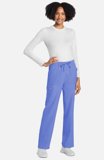 Women's Drawstring Cargo Straight Leg Scrub Pant Women's Drawstring Cargo Straight Leg Scrub Pant