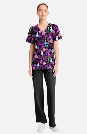 Women's Alice Here And Everywhere Print Scrub Top Women's Alice Here And Everywhere Print Scrub Top