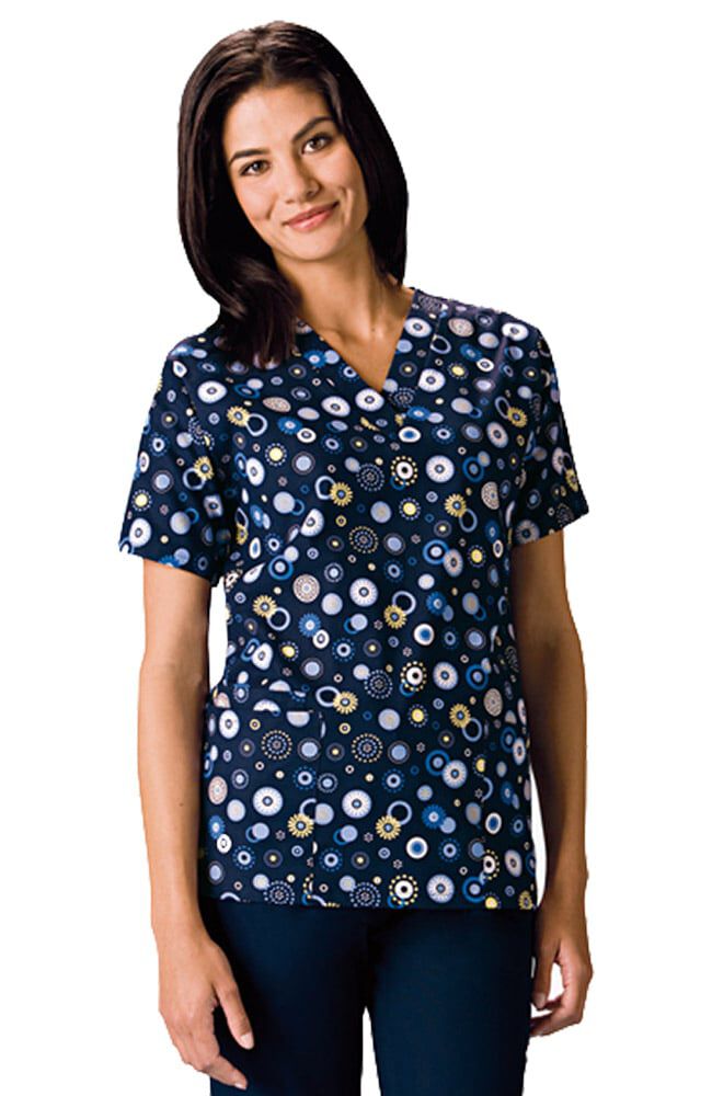 Polka dot cheap scrub top