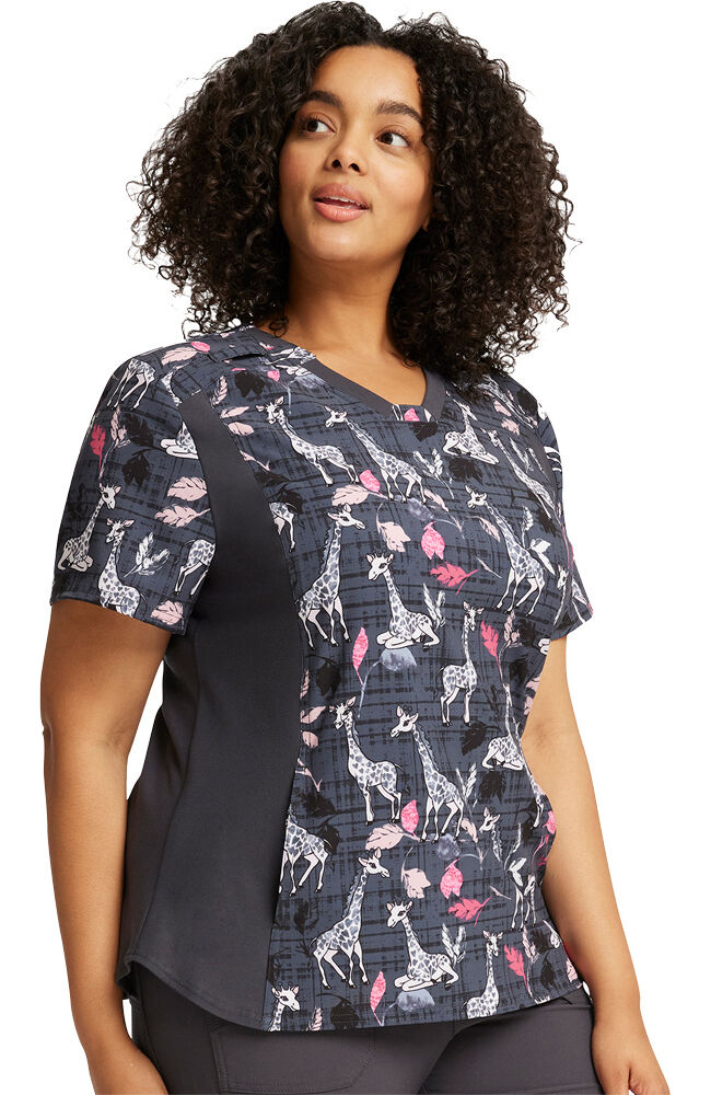 Giraffe discount scrub top