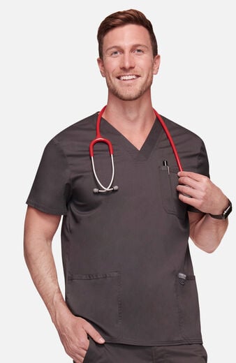 Men's Utility 3-Pocket V-Neck Scrub Top Men's Utility 3-Pocket V-Neck Scrub Top