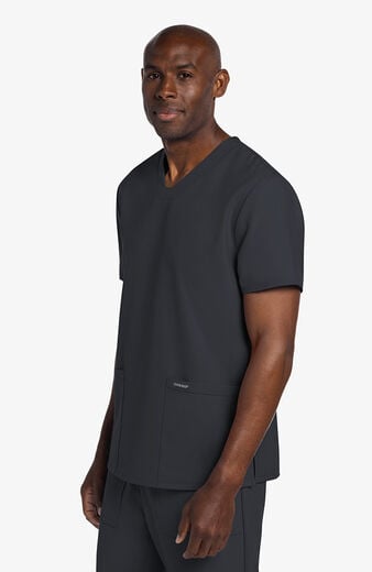 Men's Scrub Set: 2-Pocket Squared V-Neck Top & 4-Pocket Cargo Jogger Pant Men's Scrub Set: 2-Pocket Squared V-Neck Top & 4-Pocket Cargo Jogger Pant
