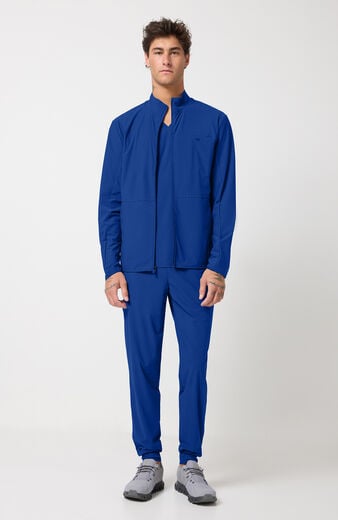 Men's Zip Front 3-Pocket Warm Up Scrub Jacket Men's Zip Front 3-Pocket Warm Up Scrub Jacket