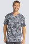 Clearance Men's Abstract Ways Print Scrub Top, , large