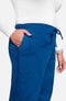 Women's V-Neck Scrub Top & Flare Leg Drawstring Scrub Pant Set, , large