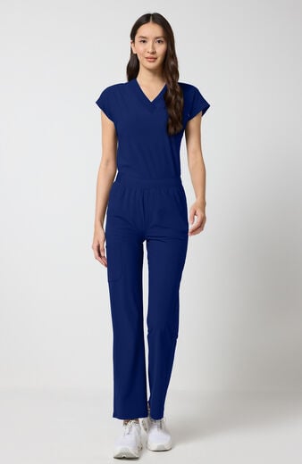 Women's 4-Pocket Interior Drawstring Straight Leg Scrub Pant Women's 4-Pocket Interior Drawstring Straight Leg Scrub Pant