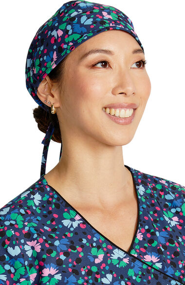 Women's Confetti Daisies Print Scrub Hat, , large