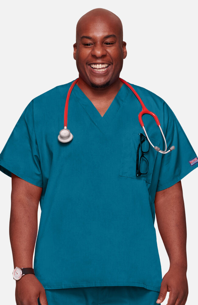 Carribean blue outlet scrub jacket