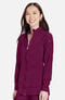 Women's Zip Front Warm-Up Solid Scrub Jacket, , large