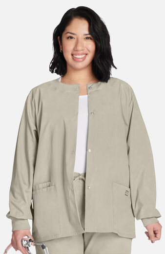 Women's Snap Front Scrub Jacket Women's Snap Front Scrub Jacket